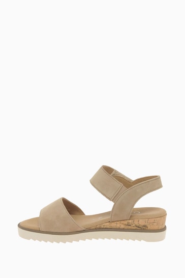 Gabor Natural Raynor Suede Sandals