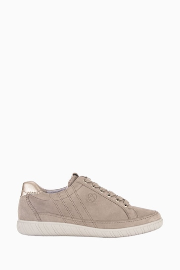 Gabor Natural Amulet Puder Suede Casual Trainers