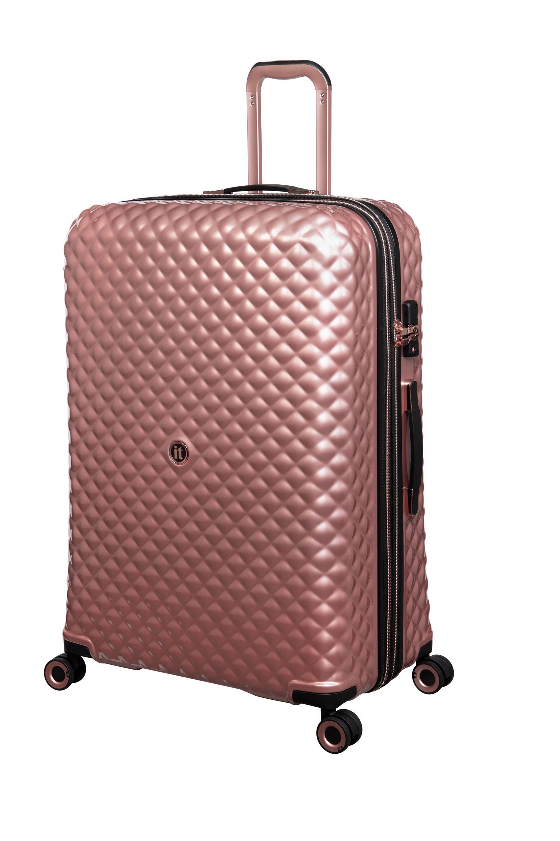 Buy IT Luggage Large Quilted Effect Suitcase from the Next UK