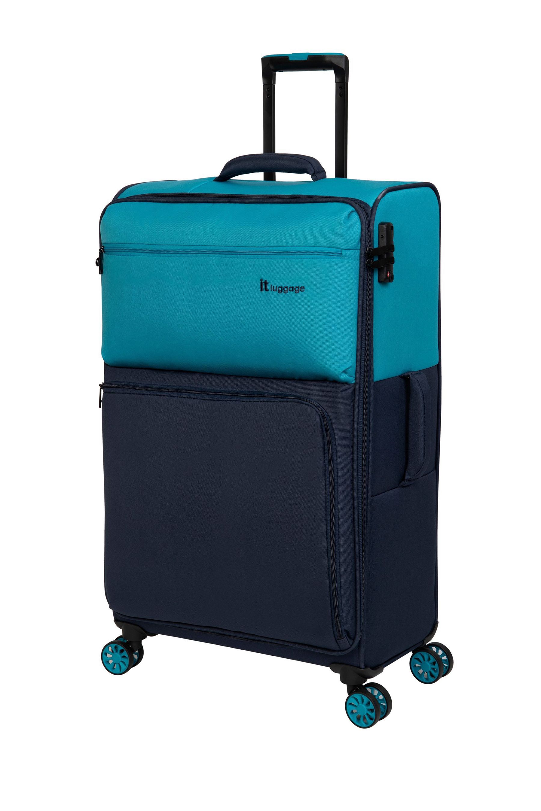Buy IT Luggage Large Duo Tone Softside Lite Suitcase from the Next
