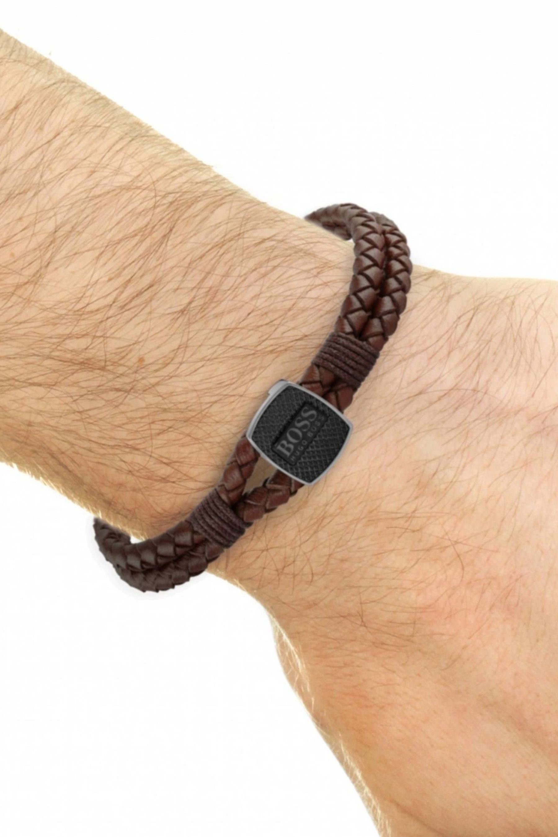 Buy BOSS Brown Jewellery Gents Seal Bracelet from the Next UK online shop