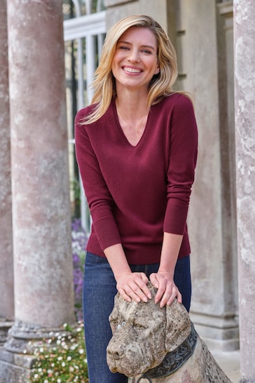 Pure Collection Cashmere V-Neck Sweater
