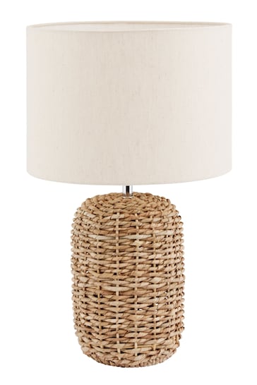 Pacific Natural Acer Woven Tall Table Lamp