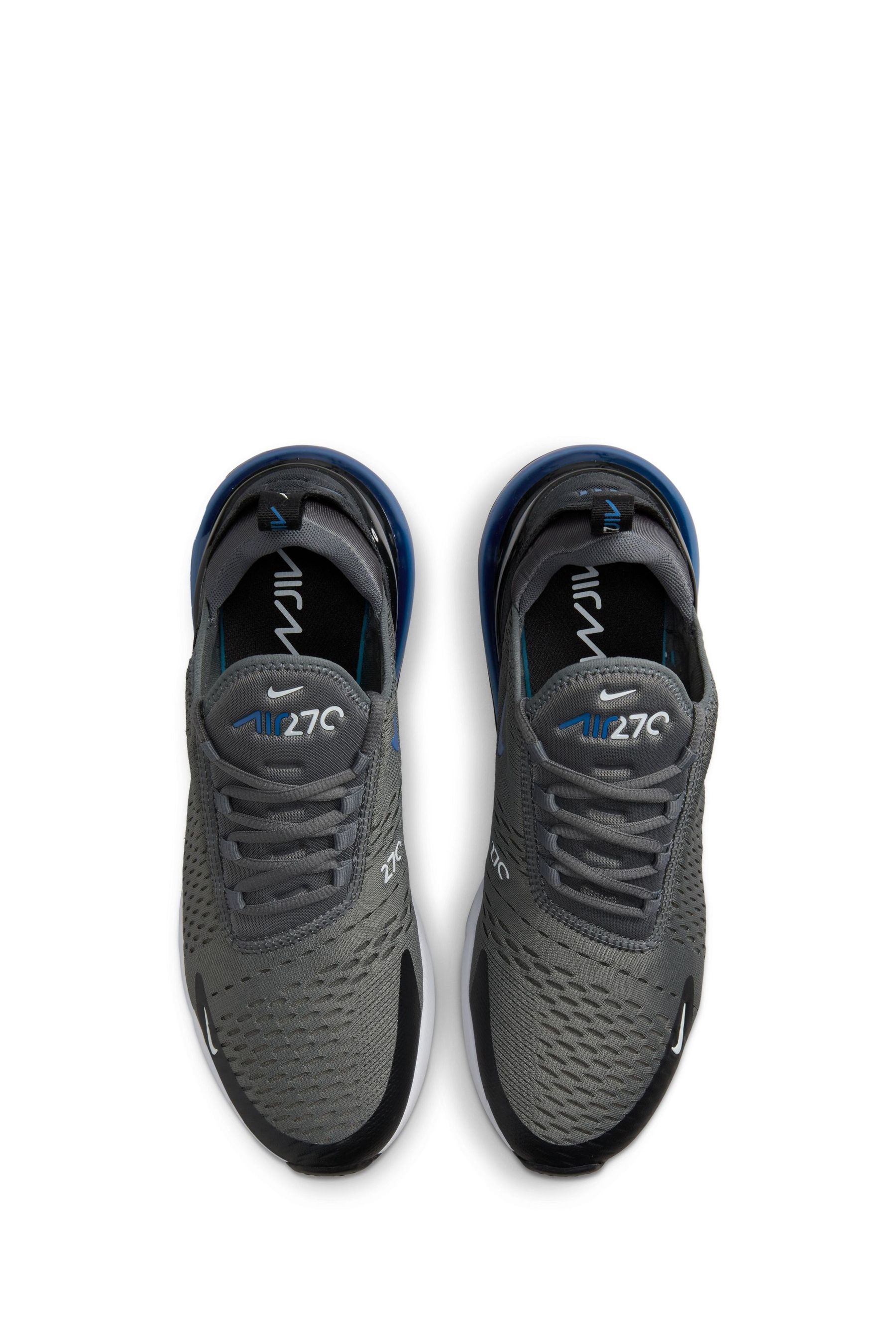 Nike air max 270 sale black and blue mens