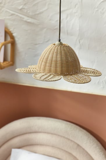 Natural Rattan Flower Easy Fit Shade
