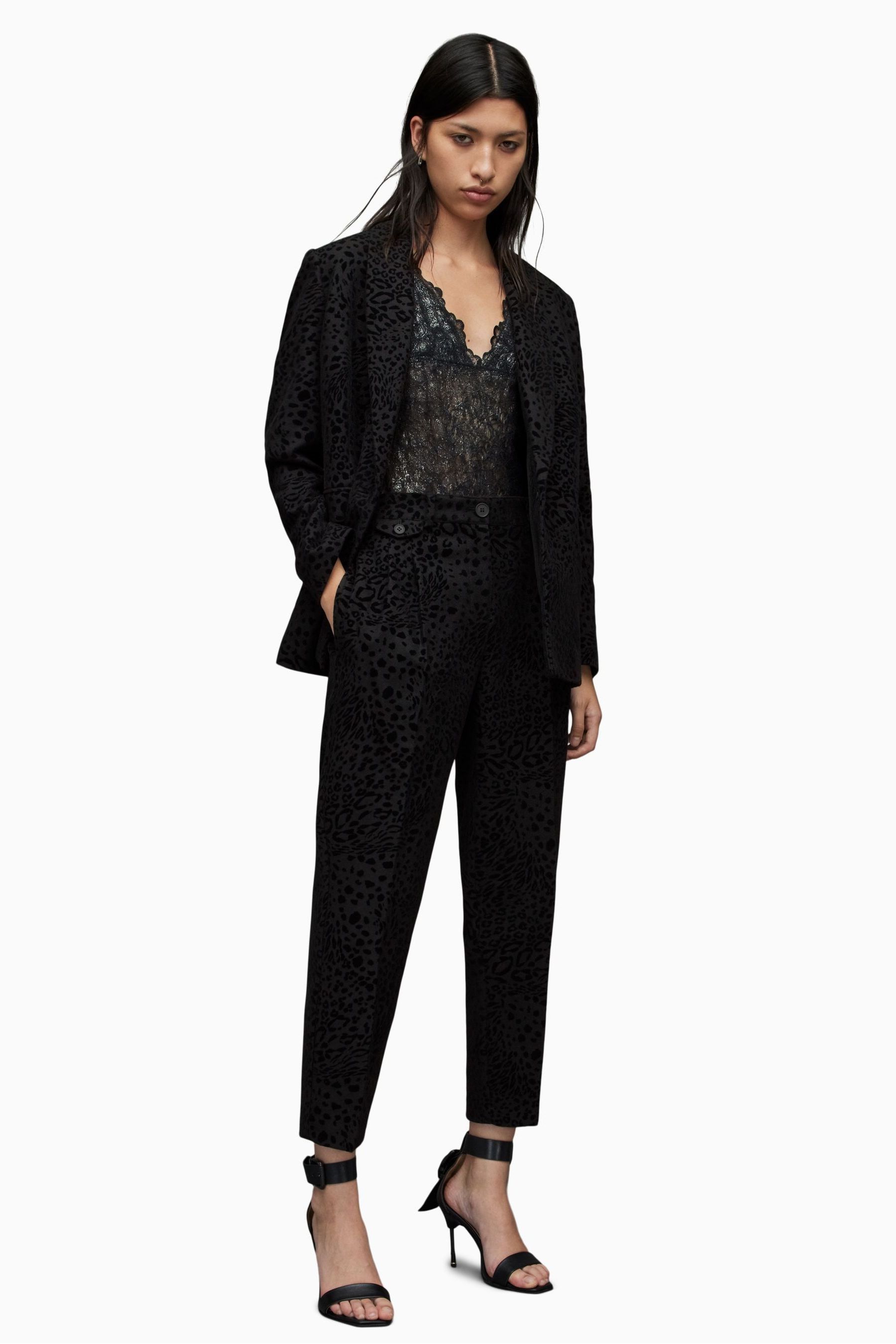 Buy All Saints Black Laila Leo Trousers from the Next UK online shop