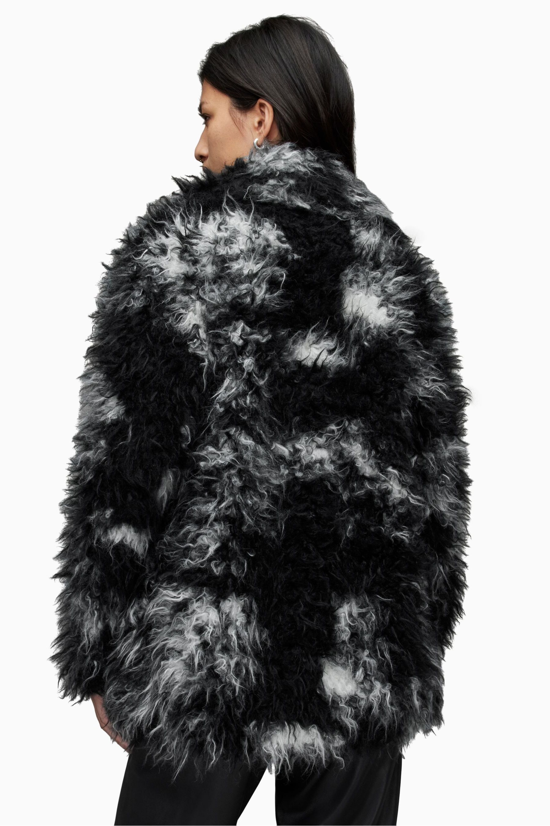 All saints hotsell fur coat