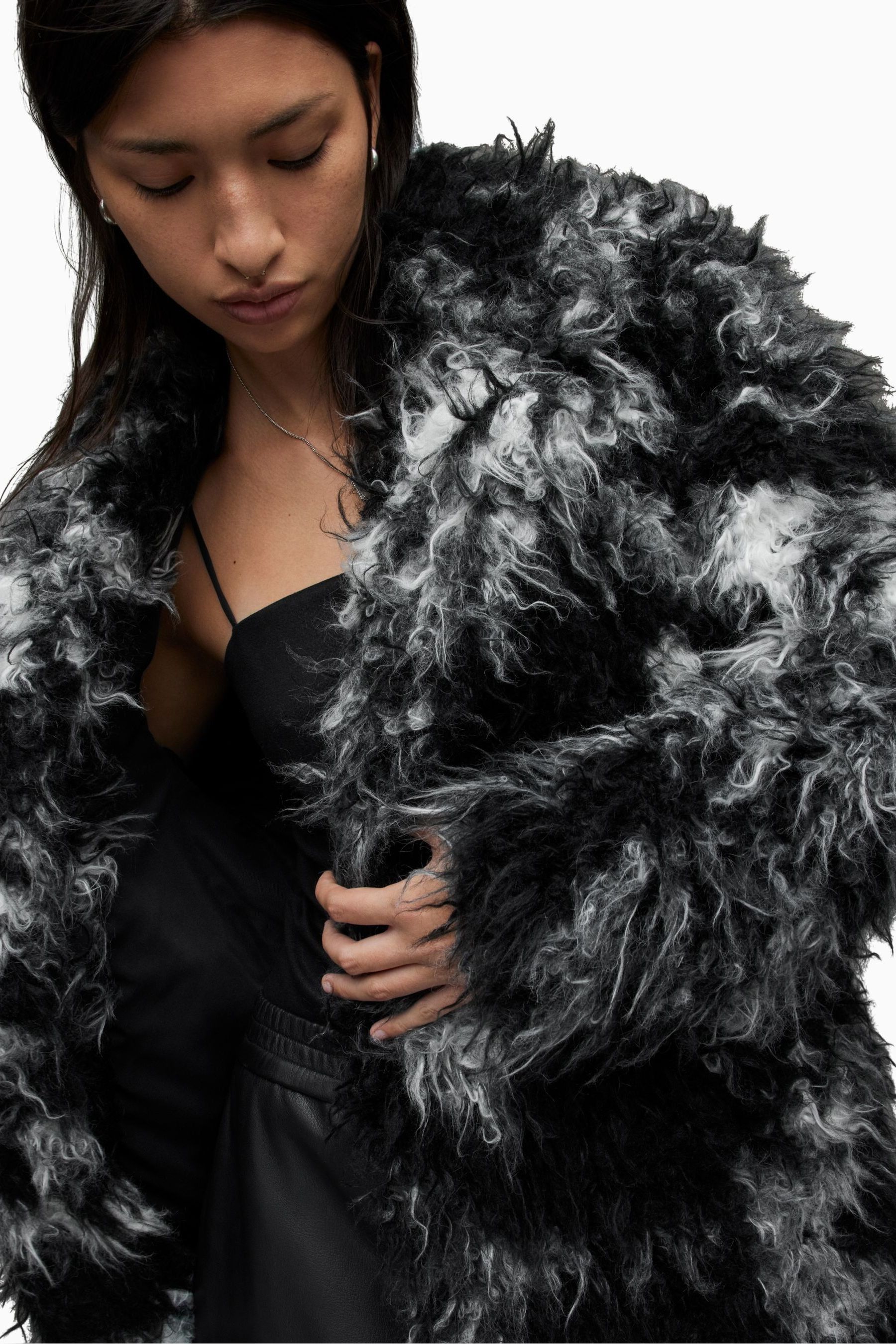 All saints new arrivals fur coat
