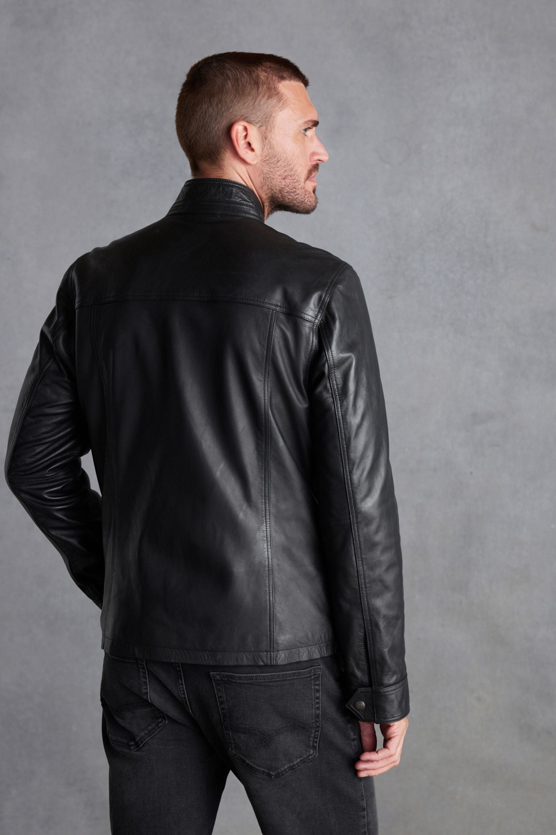 Next leather jacket sale