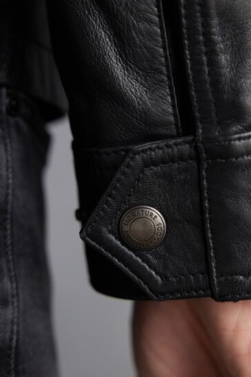 Leather Utility Jacket