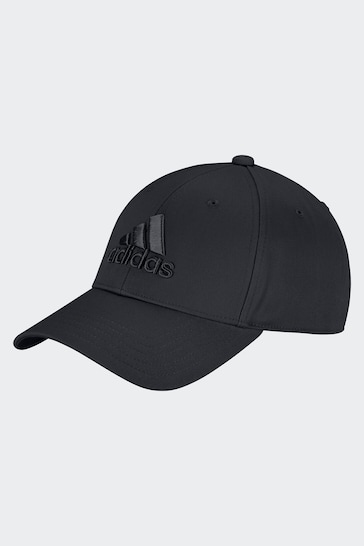 adidas Black Big Tonal Logo Baseball Cap