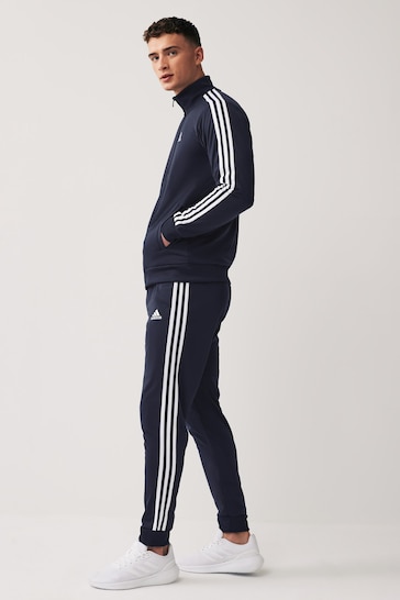adidas Navy Sportswear Basic 3-stripes Tricot Tracksuit