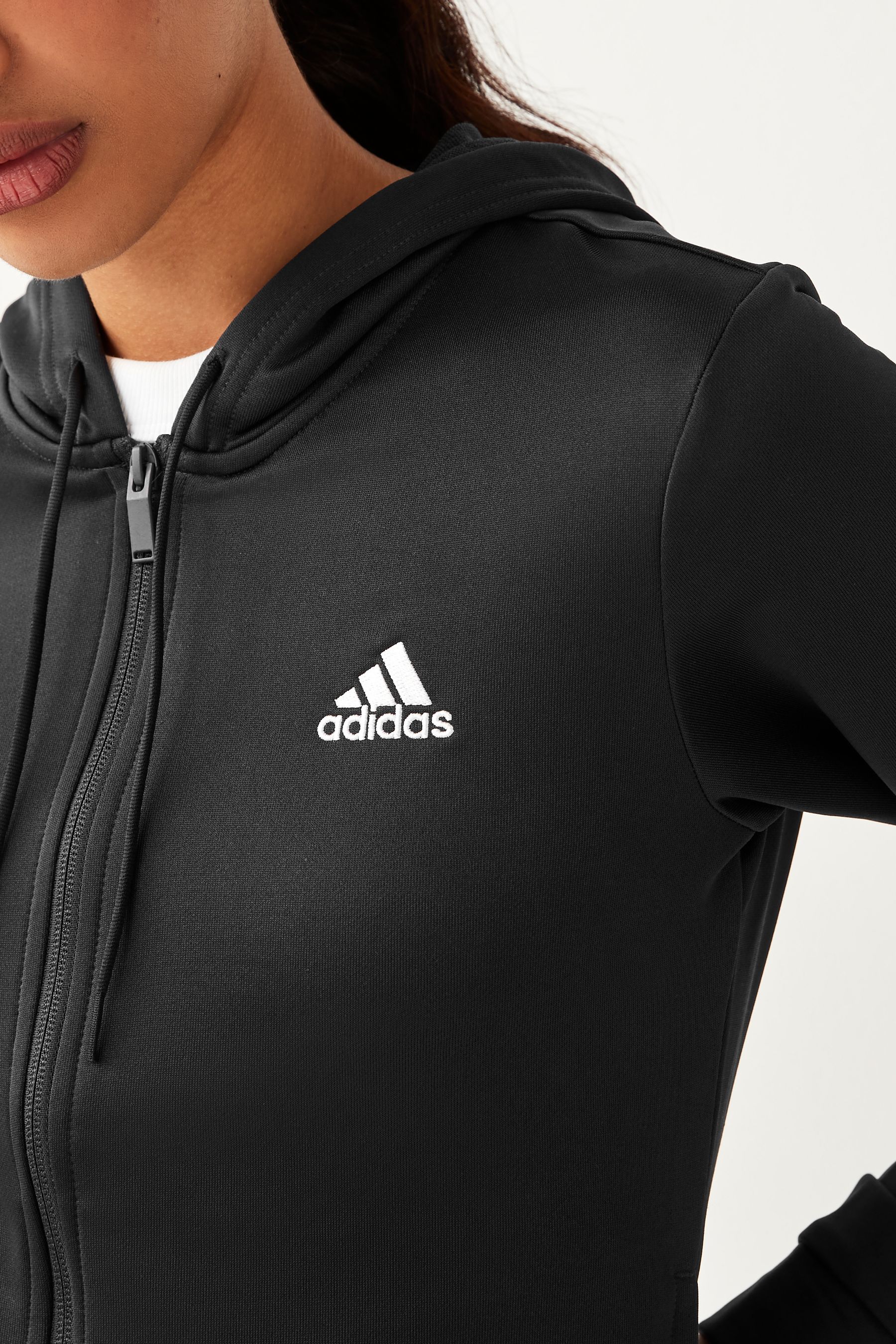 Buy adidas Black Sportswear Linear Tracksuit from the Next UK online shop
