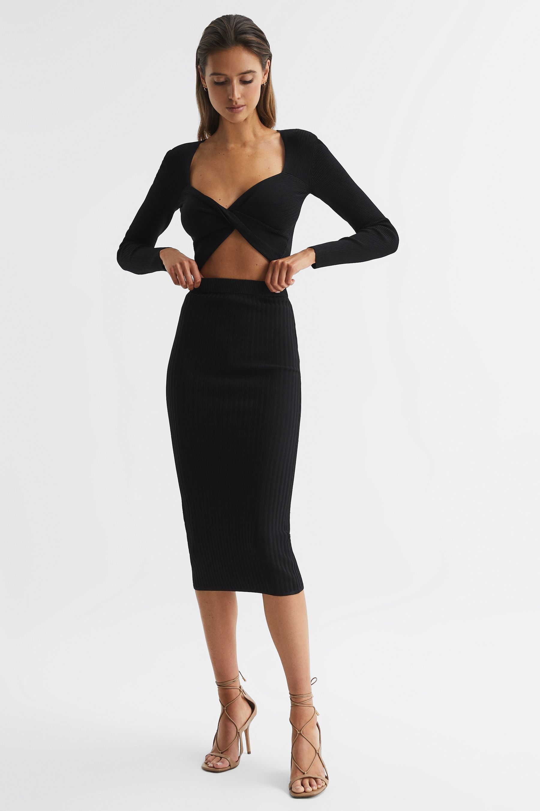 Black pencil shop skirt dress next