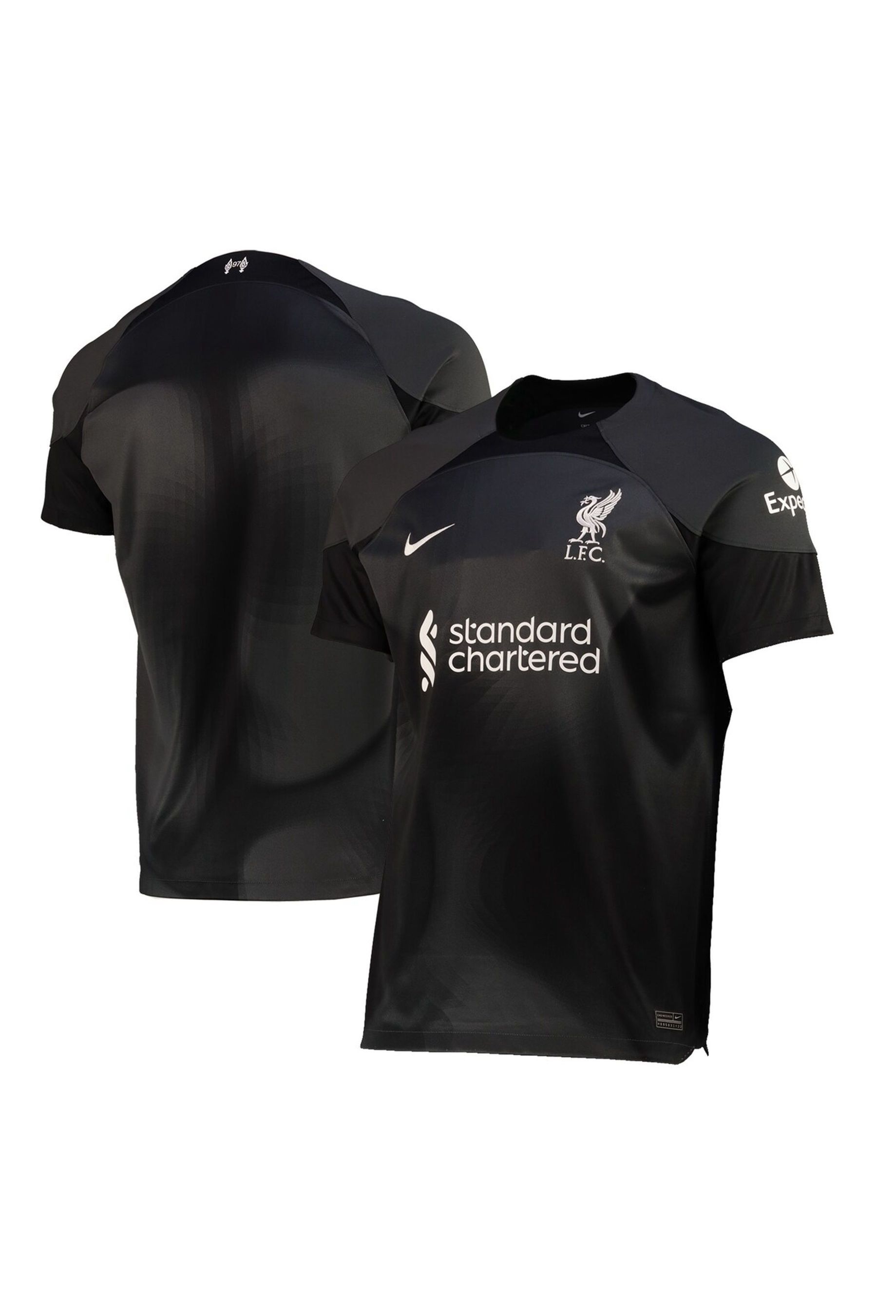 Buy Nike Black Liverpool Goalkeeper Stadium Football Shirt 2022 23