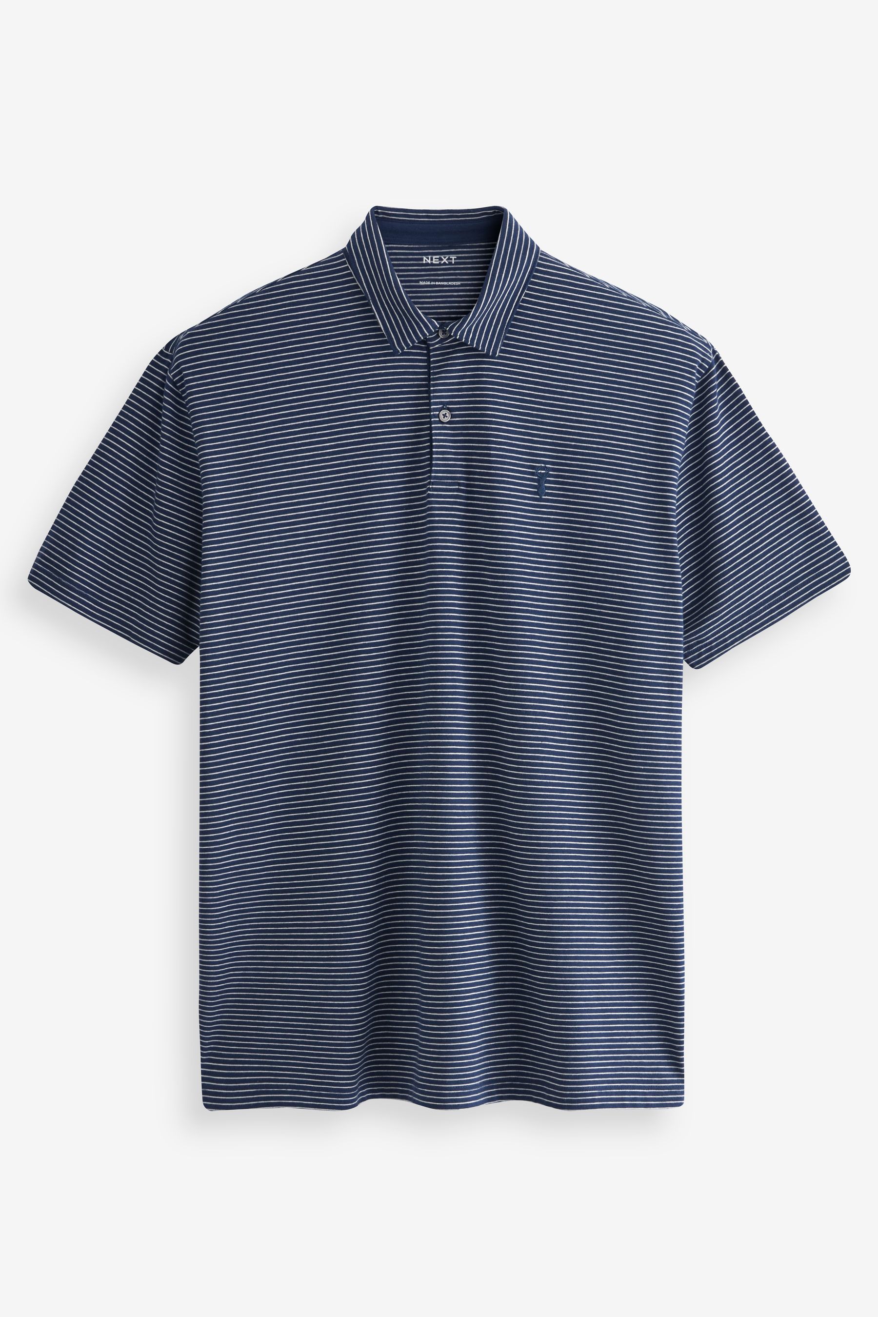 White polo and sales navy blue pants