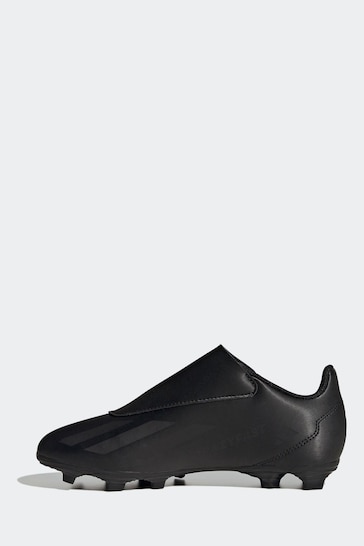 adidas Black Football X Crazyfast.4 Hook-and-Loop Flexible Ground Boots