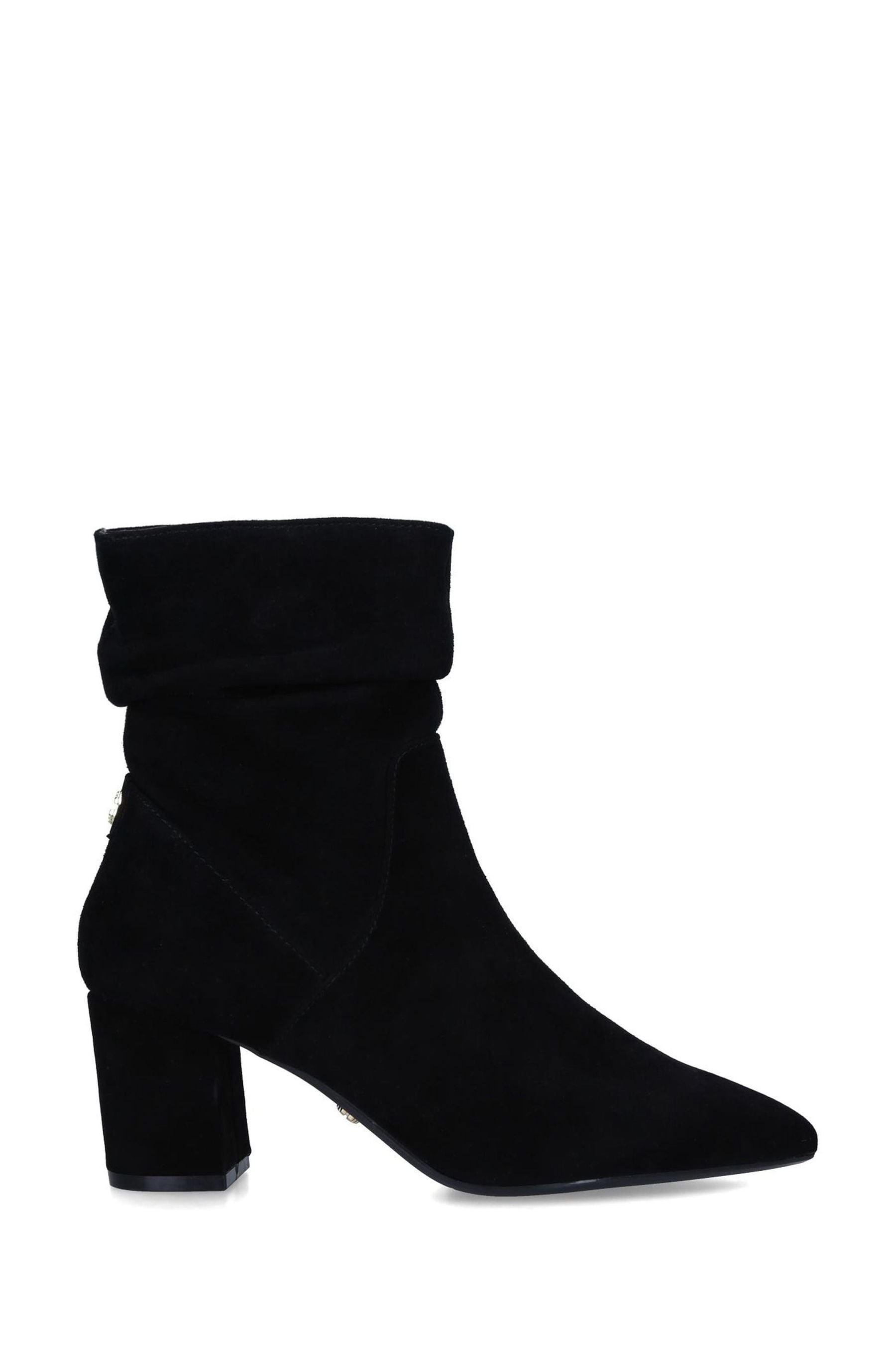 Black suede sales slouch boots uk