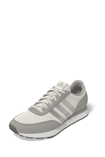 adidas White/Silver Sportswear Run 60S 3.0 Lifestyle Running Trainers