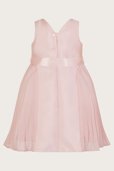 Monsoon Pink Baby Polly Pleated Bridesmaid Dress