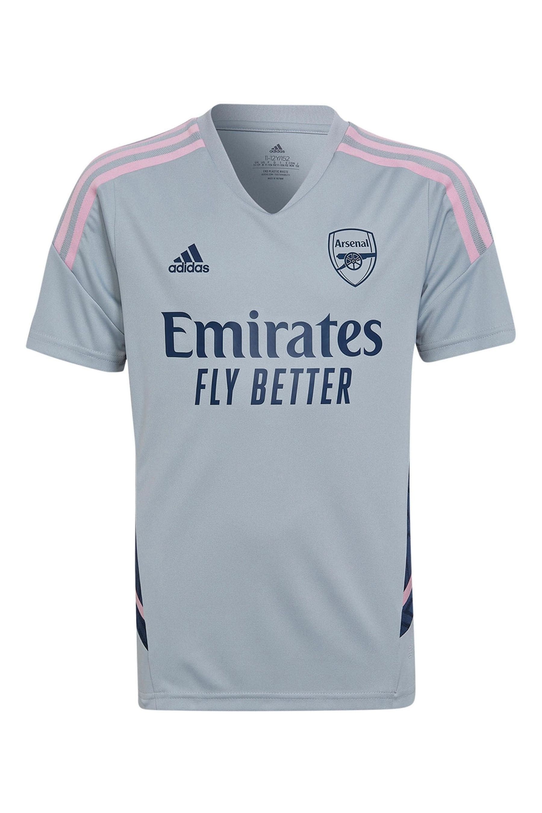Buy adidas Grey Arsenal Training Football Jersey from the Next UK