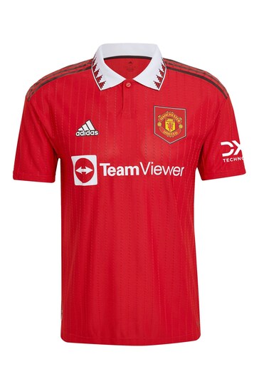 adidas Red Manchester United Home 2022-23 Authentic Shirt