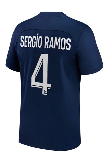 REAL MADRID 2017 2018 SERGIO RAMOS 4 AWAY SHIRT (Excellent) XL – Foot- Jerseys