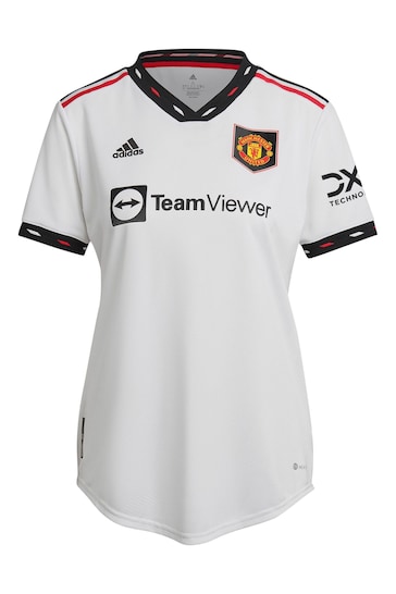 adidas White White Manchester United Away Authentic Shirt 2022-23 Womens