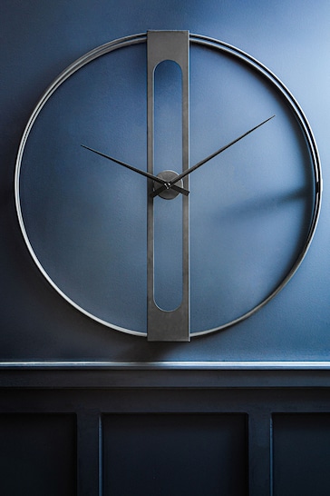 Fifty Five South Black Beauly Metal Wall Clock