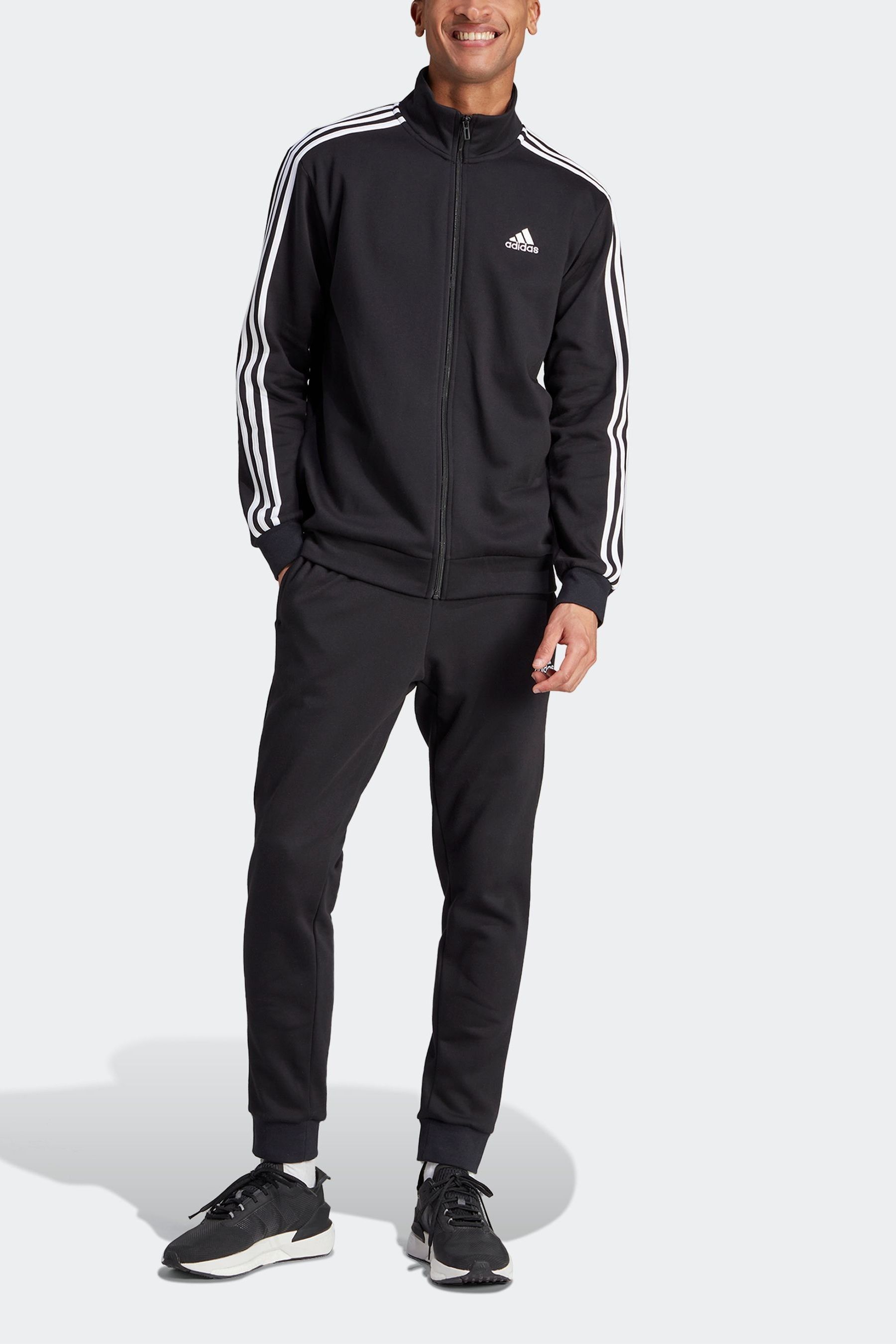 Adidas tracksuit on sale fleece mens