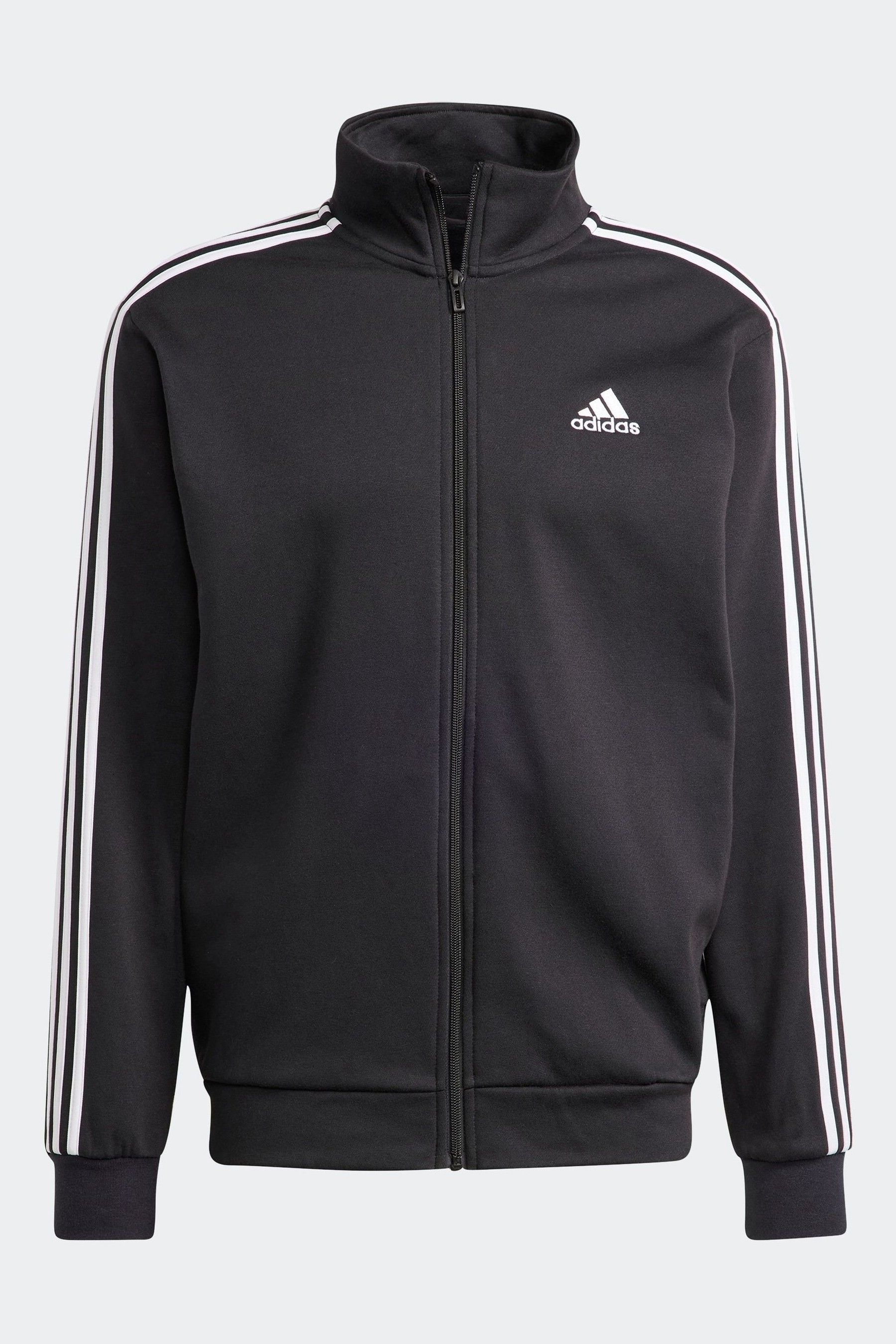 Adidas training 3 stripe tiro tracksuit hotsell in black