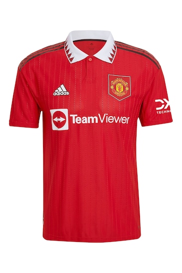adidas Red Blank Manchester United Home 2022-23 Authentic Shirt