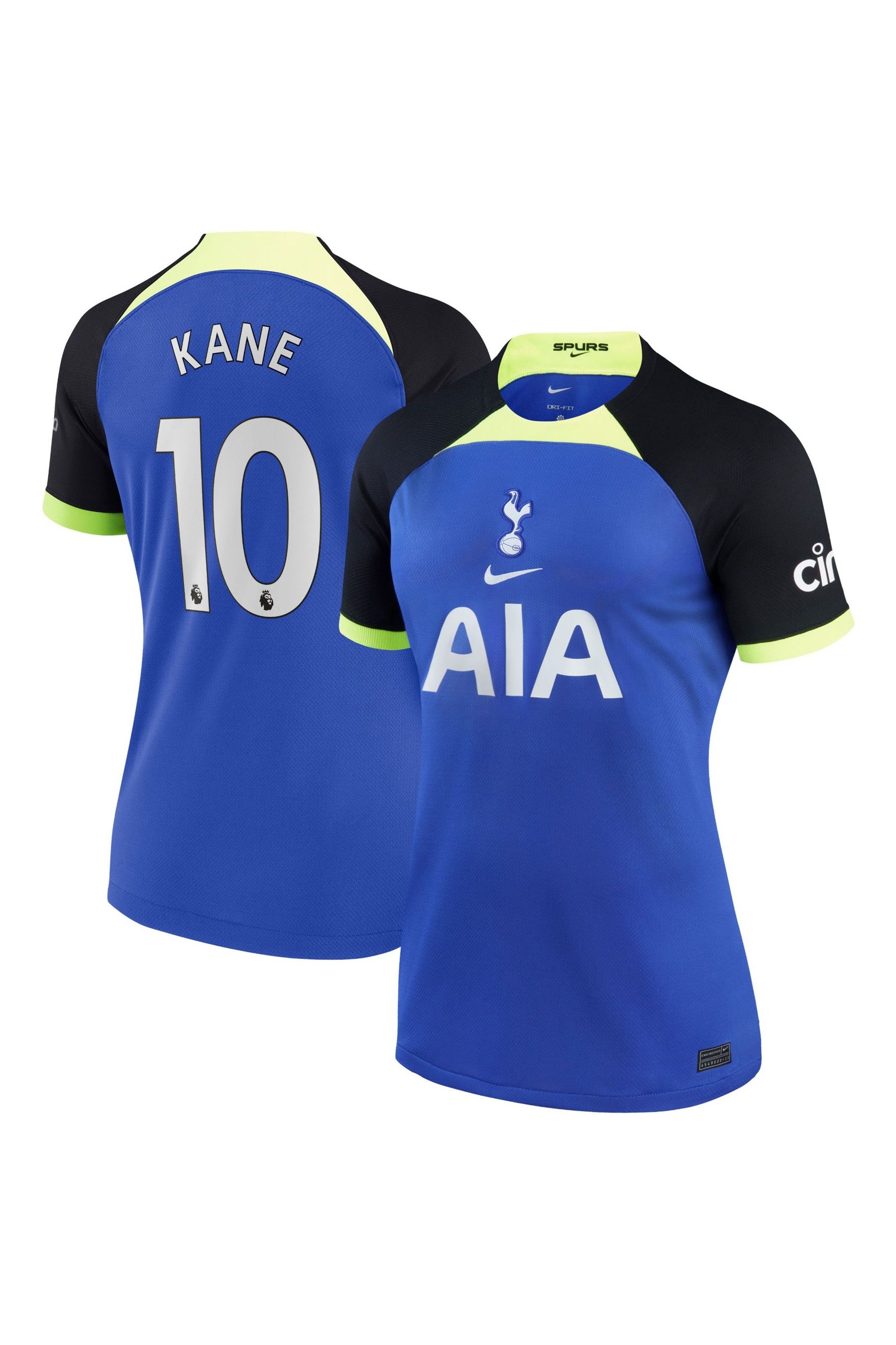 Buy Nike Blue Kane 10 Blue Tottenham Hotspur Away Stadium Shirt