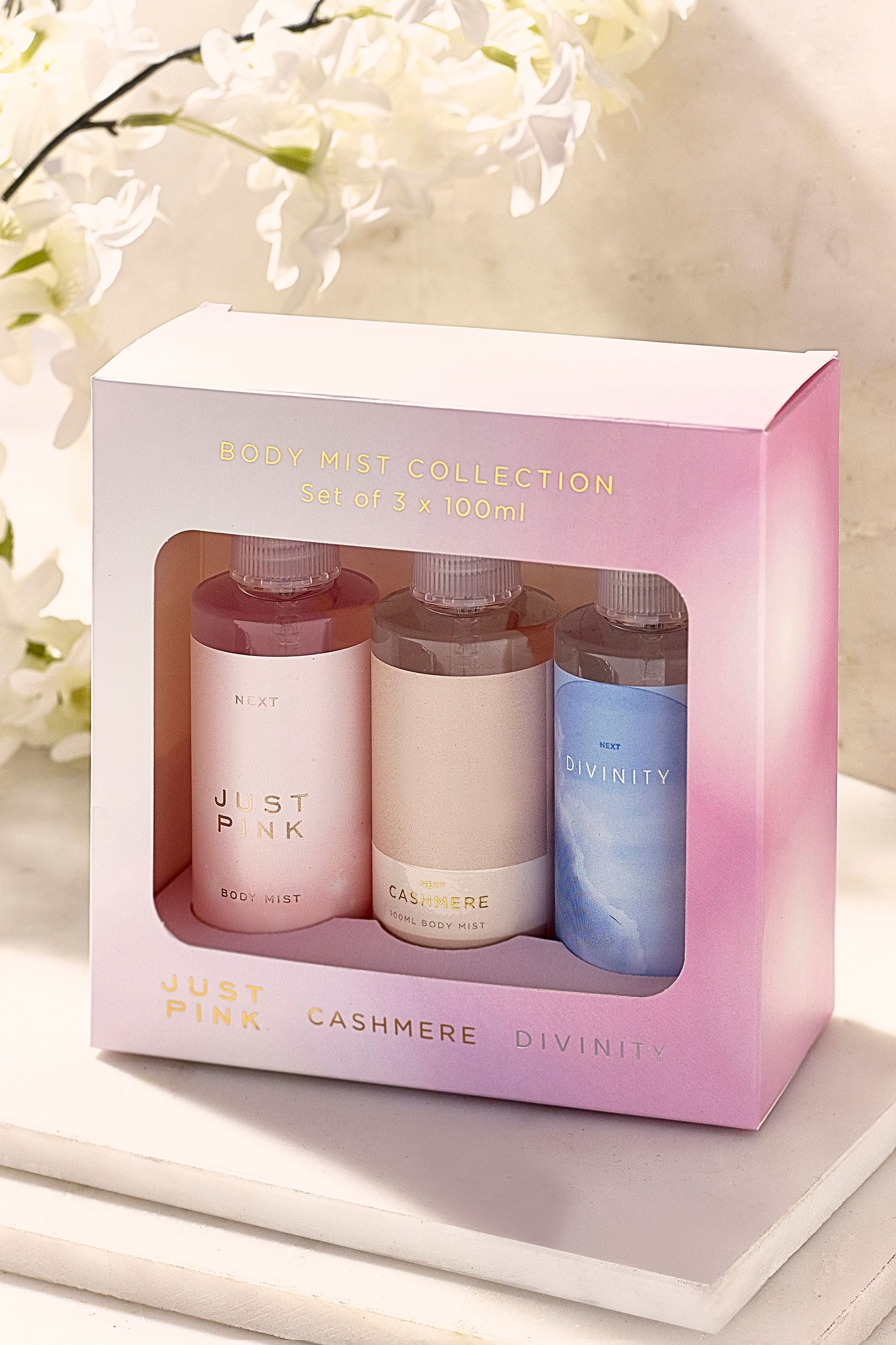 Pink body mist discount set