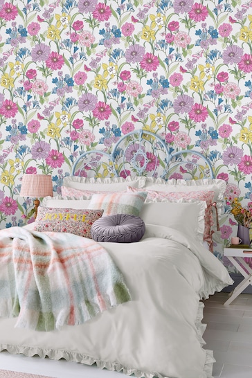 Laura Ashley Multi Gilly Wallpaper Sample Wallpaper