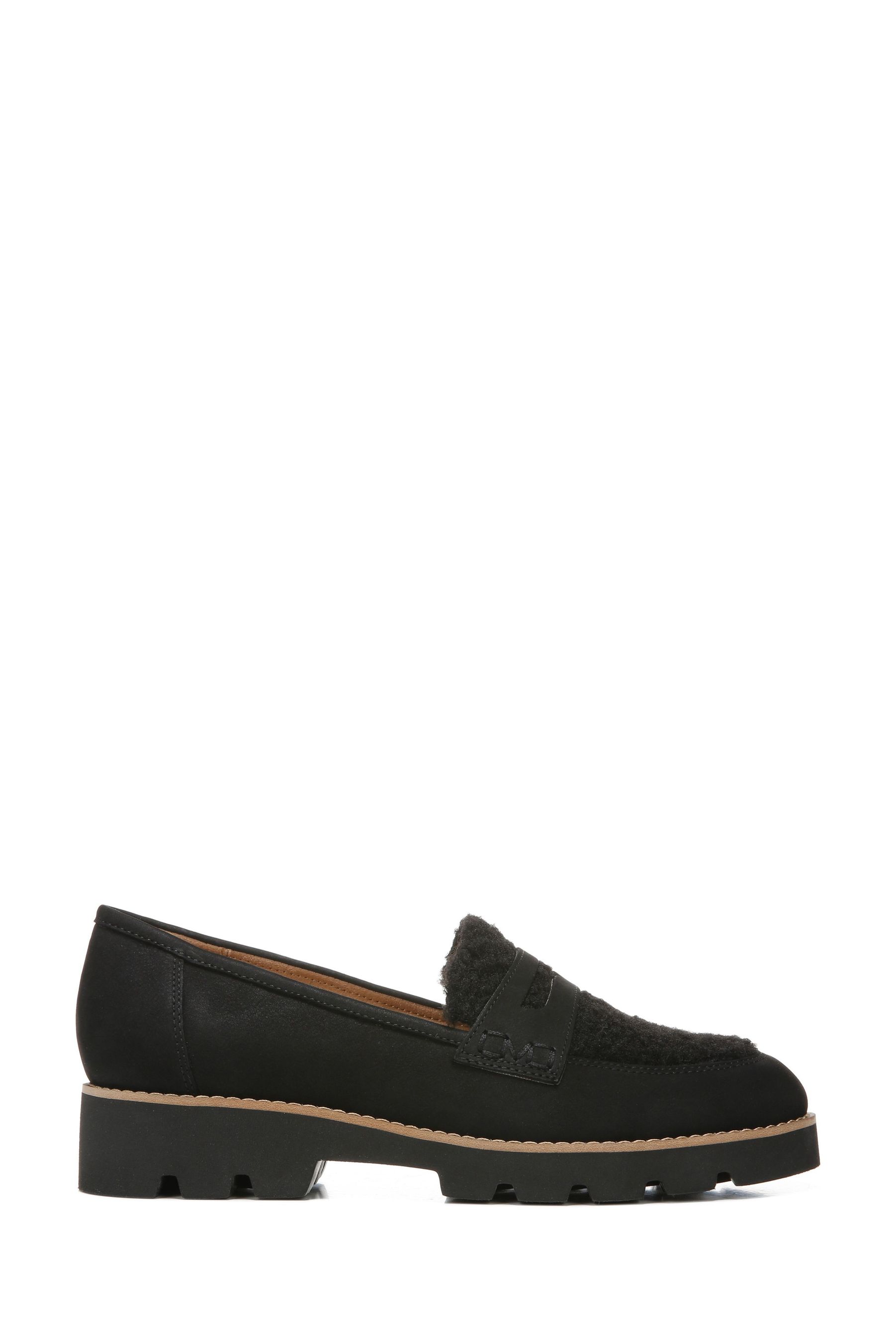 Buy Vionic Cheryl Nubuck Shearling Black Slip On Shoes from the