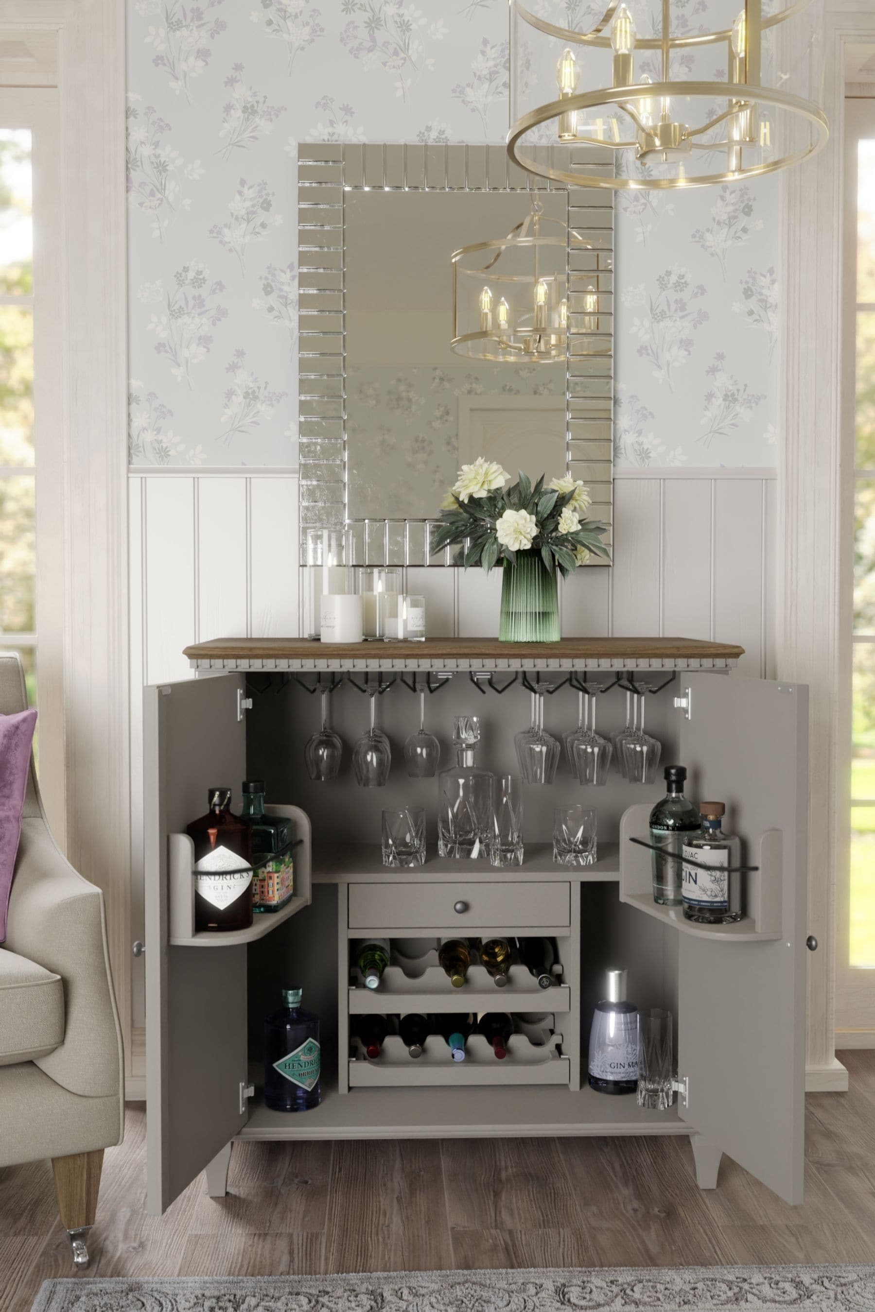Living room best sale drinks cabinet