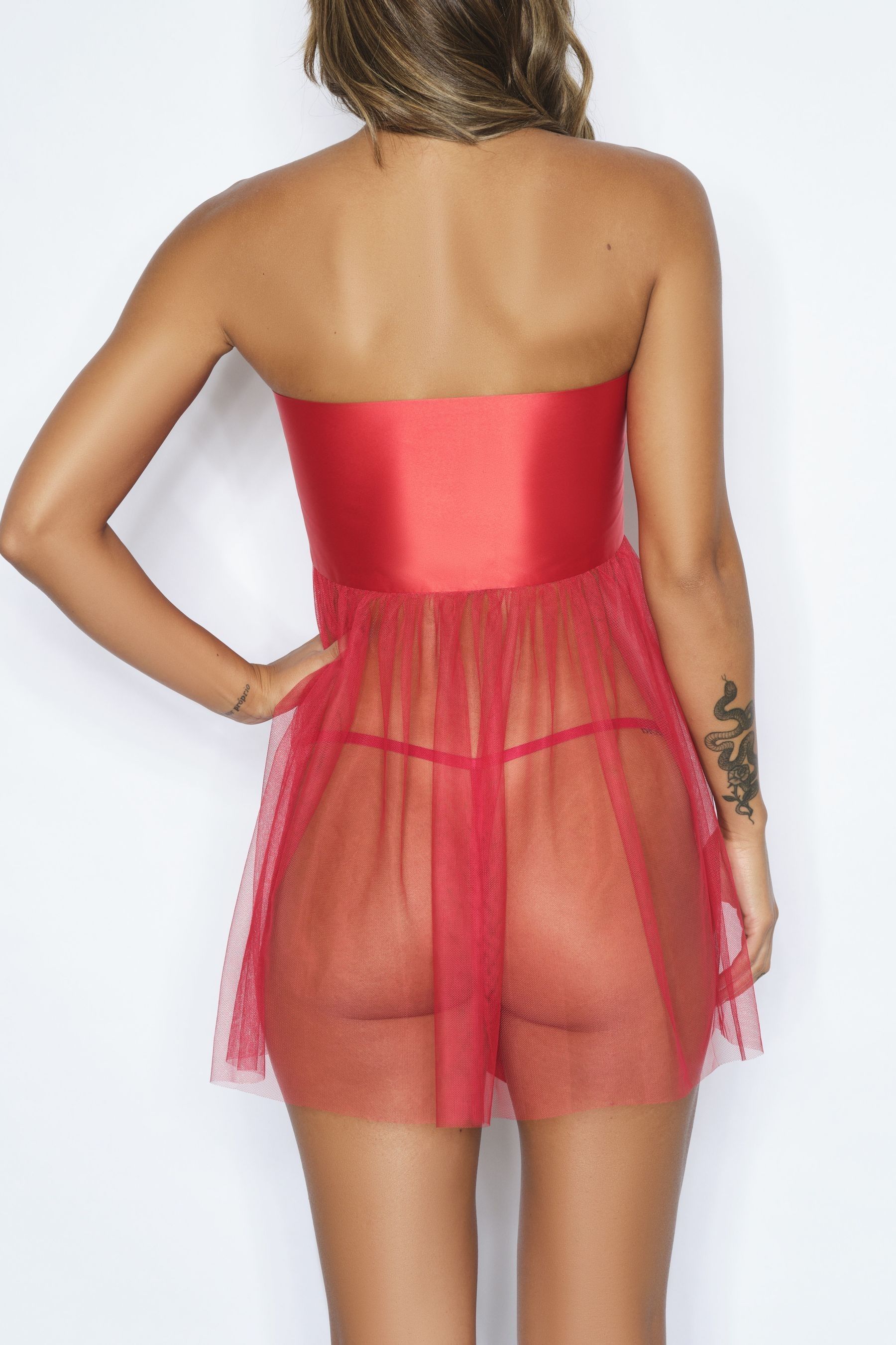 Ann summers red bow outfit deals