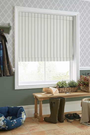 Laura Ashley Green Farnworth Made to Measure Roman Blinds