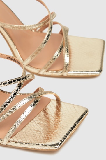 Schuh Gold Sadie Strappy Sandals