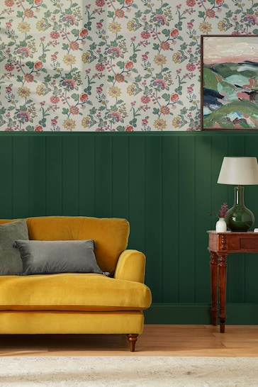 Joules Cream Vine Cottage Floral Wallpaper