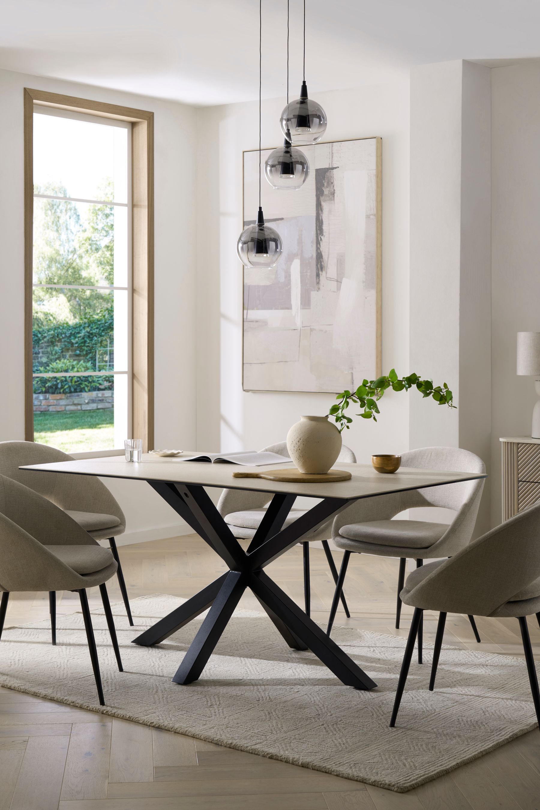 Dining table top set next