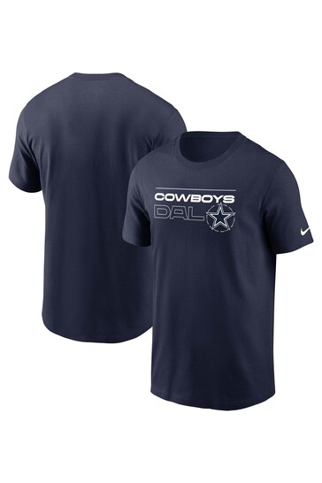 Nike Blue NFL Fanatics Dallas Cowboys Broadcast T-Shirt