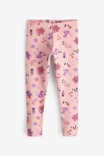 Pink Animal/Rainbow/Flower Print bash Leggings (3-16yrs)