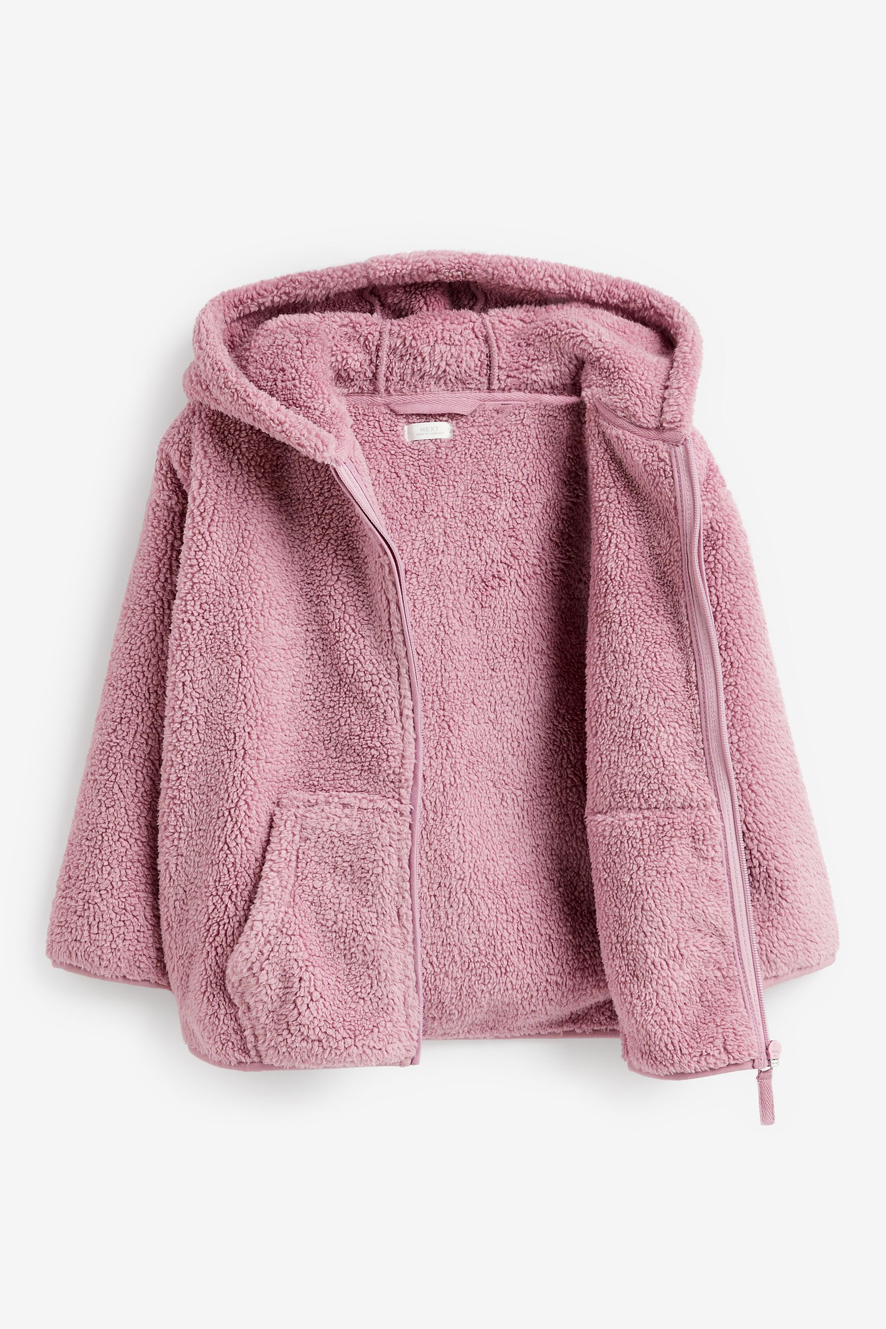 Pink teddy shop borg jacket