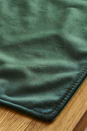 Buy Green Velvet Placemats Set of 4 Placemats from the Next UK online shop