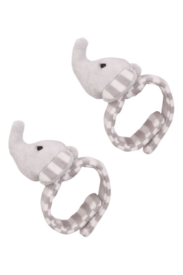 JoJo Maman Bébé Elephant Wrist Soft Rattles