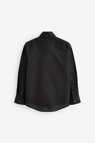 Black Long Sleeve Oxford Shirt (3-16yrs)