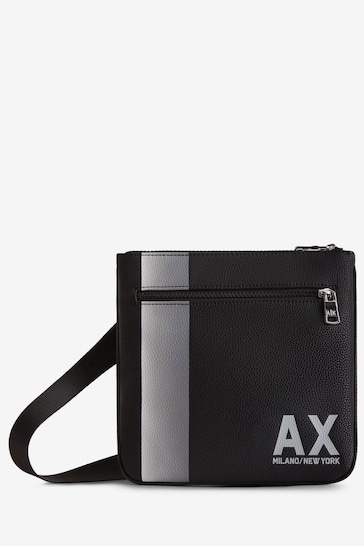 Armani Exchange Logo Cross-Body Black Bag