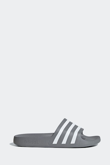 adidas Grey Sportswear Adilette Aqua Slides